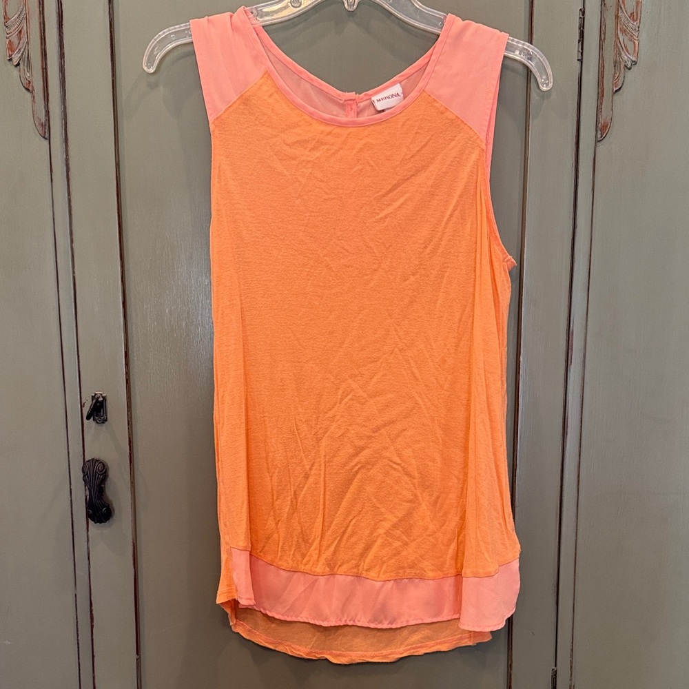 Merona Coral and Peach Tank Top